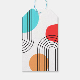 modern hedendaags boog lijn art minimal Gift Label Cadeaulabel
