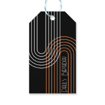 modern hedendaags boog lijn art minimal Gift Label