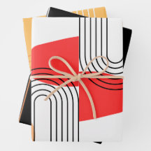 modern hedendaags boog lijn art minimal Gift Label