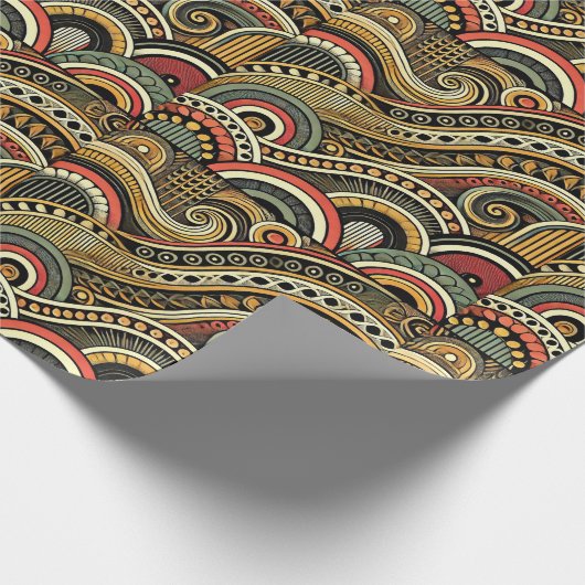 Modern hedendaags cadeaupapier (Hoek)