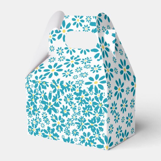 Modern hedendaags Daisy Flower Initiaal Bedankdoosjes (Achterkant)