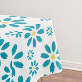 Modern hedendaags Daisy Flower Initiaal Tafelkleed