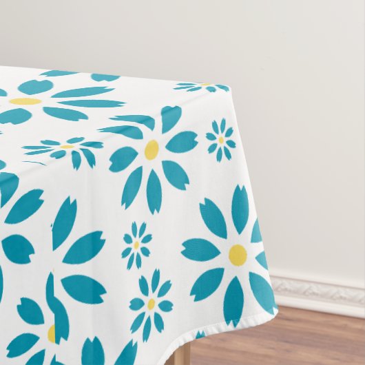 Modern hedendaags Daisy Flower Initiaal Tafelkleed (Voorbeeld)