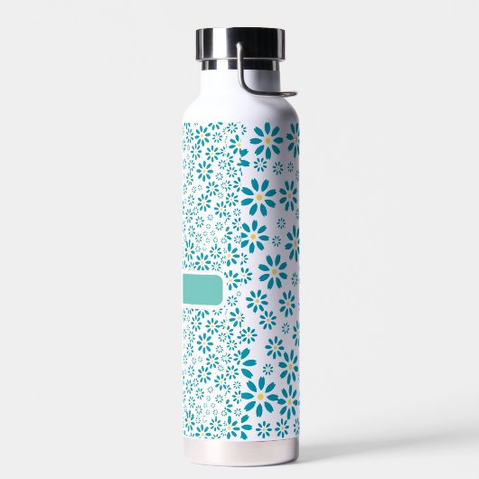 Modern hedendaags Daisy Flower Initiaal Waterfles (Links)