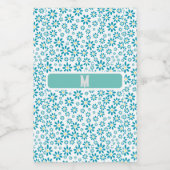 Modern hedendaags Daisy Flower Initiaal Wijn Etiket (Enkel label)