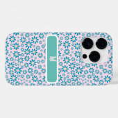 Modern hedendaags Initiaal Daisy Flower Case-Mate iPhone Case (Achterkant (horizontaal))
