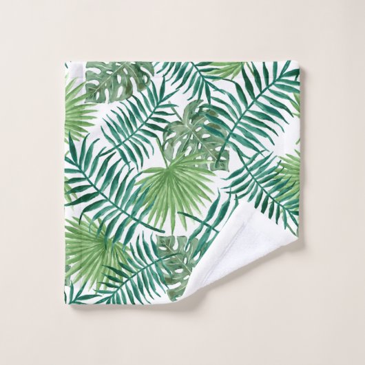 Modern hedendaags lederpatroon bad handdoek (Wasdoekje)