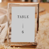 Modern Hedendaags Trouwtafelnummer Kaart