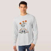 Modern Hedendaagse Bloemenas Mannen T-shirt (Voorkant volledig)