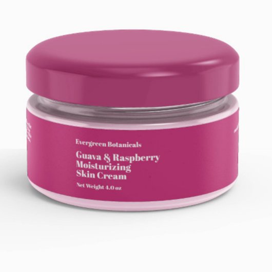 Modern heet roze cosmetica potje label 1 x 7,25