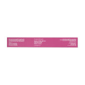 Modern heet roze cosmetica potje label 1 x 7,25 (Individueel)