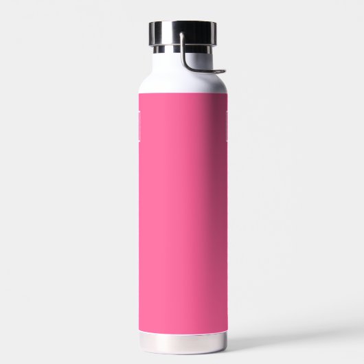 Modern Heet Roze Gepersonaliseerde Naam Monogram E Waterfles (Links)