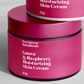 Modern heet roze waterdicht cosmetica potje label waterfles etiket