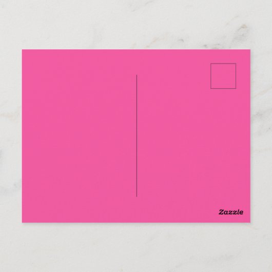 Modern Heet Roze Zoet Zestien 16e verjaardag Briefkaart (Achterkant)