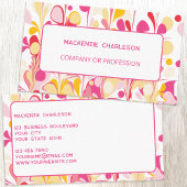 Modern helder Abstract marmeren patroon Visitekaartje