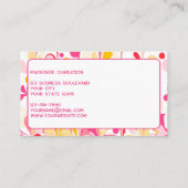 Modern helder Abstract marmeren patroon Visitekaartje (Achterkant)