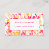 Modern helder Abstract marmeren patroon Visitekaartje (Voorkant)