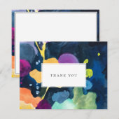 Modern, helder Abstract patroon Notitiekaartje (Voorkant / Achterkant)