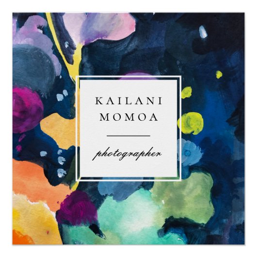 Modern, helder Abstract patroon Perfect Poster (Voorkant)