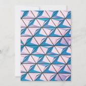 Modern, helder en Paars Baby shower Kaart (Achterkant)