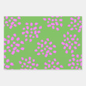 Modern, helder, Oranje, warm roze Kerstmis Inpakpapier Vel (Voorkant 3)