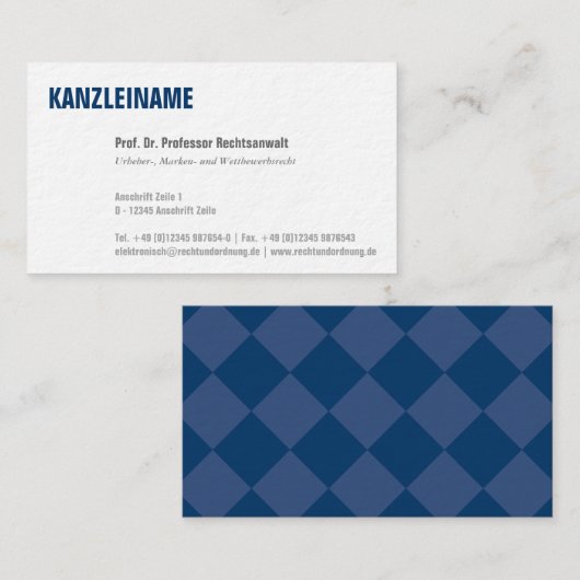Modern helder professioneel gebruik visitekaartje (Voorkant / Achterkant)