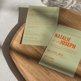 Modern helder stijlvol kleurrijk alles in één brui kaart