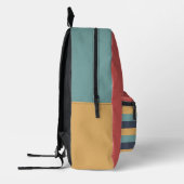 Modern Helder  Vibe kleurenblok Bedrukte Rugzak (Links)