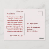 Modern & helder Vrolijk Kerst Briefkaart (Achterkant)