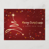 Modern & helder Vrolijk Kerst Briefkaart (Voorkant)