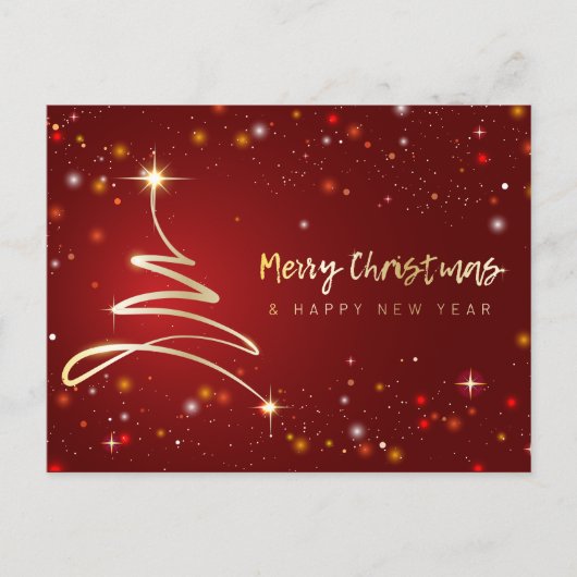 Modern & helder Vrolijk Kerst Briefkaart (Voorkant)