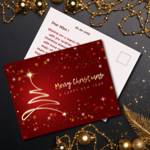 Modern & helder Vrolijk Kerst Briefkaart