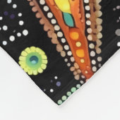 Modern helder zwart zeesterren patroon fleece deken (Hoek)