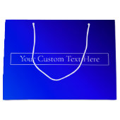 Modern helderblauw en Paarse gradiënt ombre Groot Cadeauzakje (Voorkant)