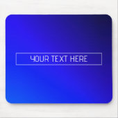 Modern helderblauw en Paarse gradiënt ombre Muismat (Voorkant)