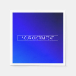 Modern helderblauw en Paarse gradiënt ombre Servet