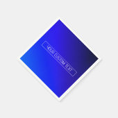 Modern helderblauw en Paarse gradiënt ombre Servet (Hoek)