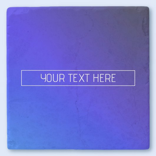 Modern helderblauw en Paarse gradiënt ombre Stenen Onderzetter