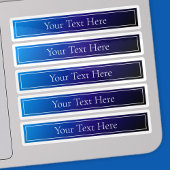 Modern helderblauw en Paarse gradiënt ombre Sticker