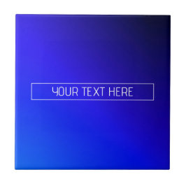 Modern helderblauw en Paarse gradiënt ombre Tegeltje