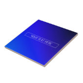 Modern helderblauw en Paarse gradiënt ombre Tegeltje (Zijkant)