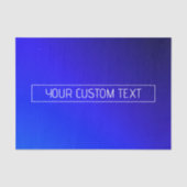 Modern helderblauw en Paarse gradiënt ombre Tissuepapier (Voorkant)