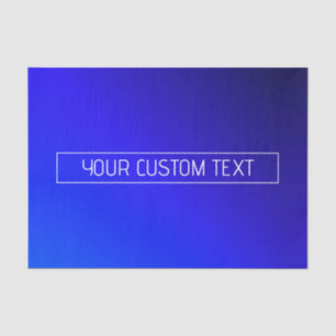 Modern helderblauw en Paarse gradiënt ombre Tissuepapier