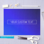 Modern helderblauw en Paarse gradiënt ombre Tissuepapier (Craft)