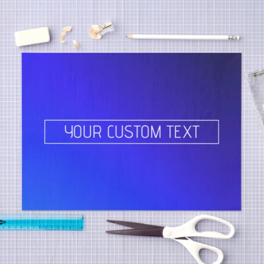 Modern helderblauw en Paarse gradiënt ombre Tissuepapier (Craft)