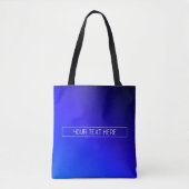 Modern helderblauw en Paarse gradiënt ombre Tote Bag (Voorkant)