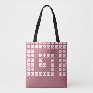 Modern helicoïdaal abstract ontwerp op roos goud tote bag