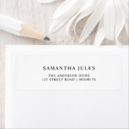 Modern Hello 30th Birthday Return Address Etiket