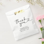 Modern Hello 30th Birthday Thank you Bedankzakje (Gezegeld)