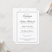 Modern Herdenkingsdienst Funeral Programma (Voorkant / Achterkant in situ)